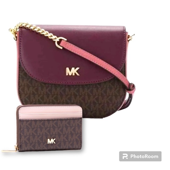 Michael Michael Kors NWT Half Dome Crossbody Rose and Matching beautiful… - Picture 3 of 16